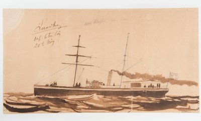 The Steamboat NORRA HELSINGLAND by Per Wilhelm Cedergren